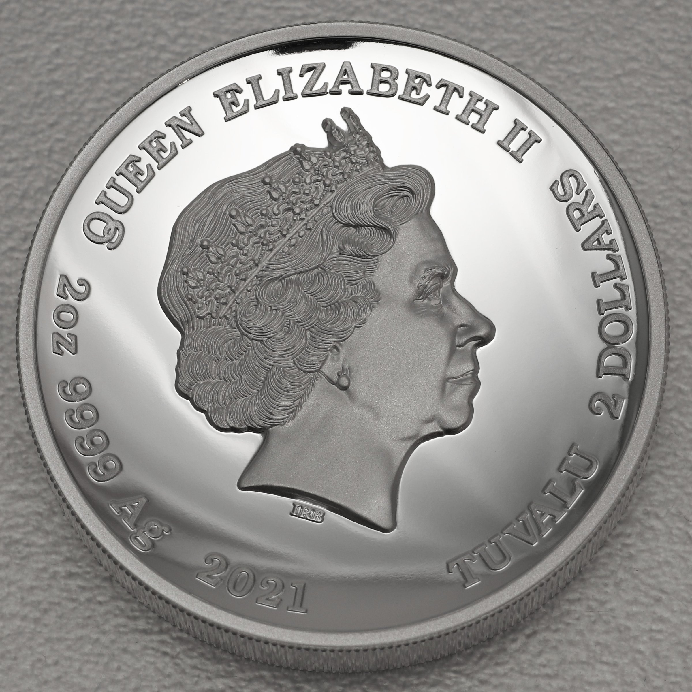 Silbermünze 2oz "Homer Simpson" 2021 (PP/HR) The Simpsons (Tuvalu) - Detailansicht 1