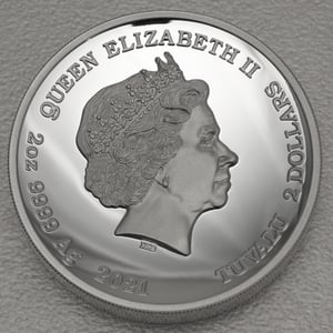 Silbermünze 2oz "Homer Simpson" 2021 (PP/HR) The Simpsons (Tuvalu) - Miniaturansicht 2