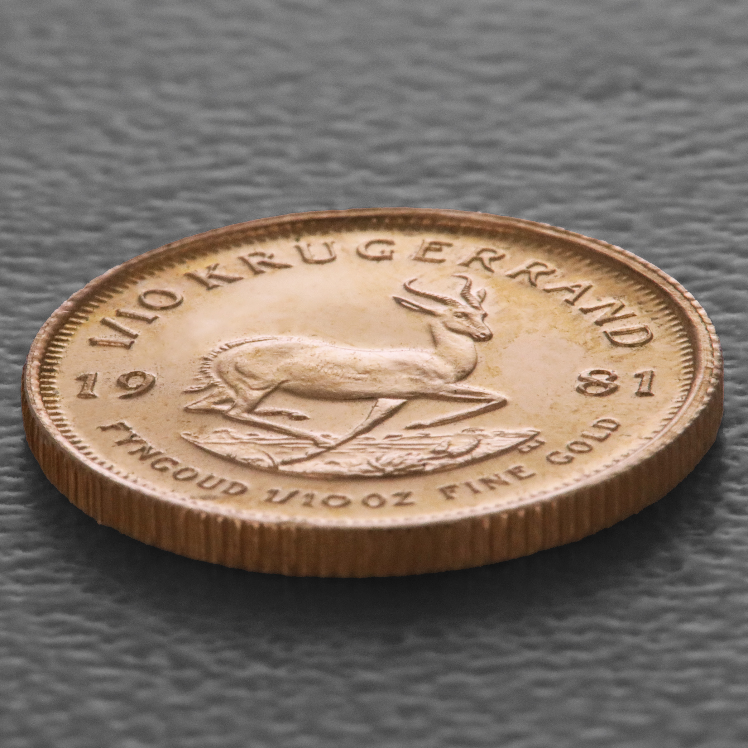 Goldmünze 1/10oz "Krügerrand" 1981 (Südafrika) - Detailansicht 2