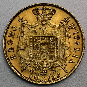 Goldmünze 40 Lire "Napoleon I." verschiedene Jahrgänge (Italien) - Miniaturansicht 2