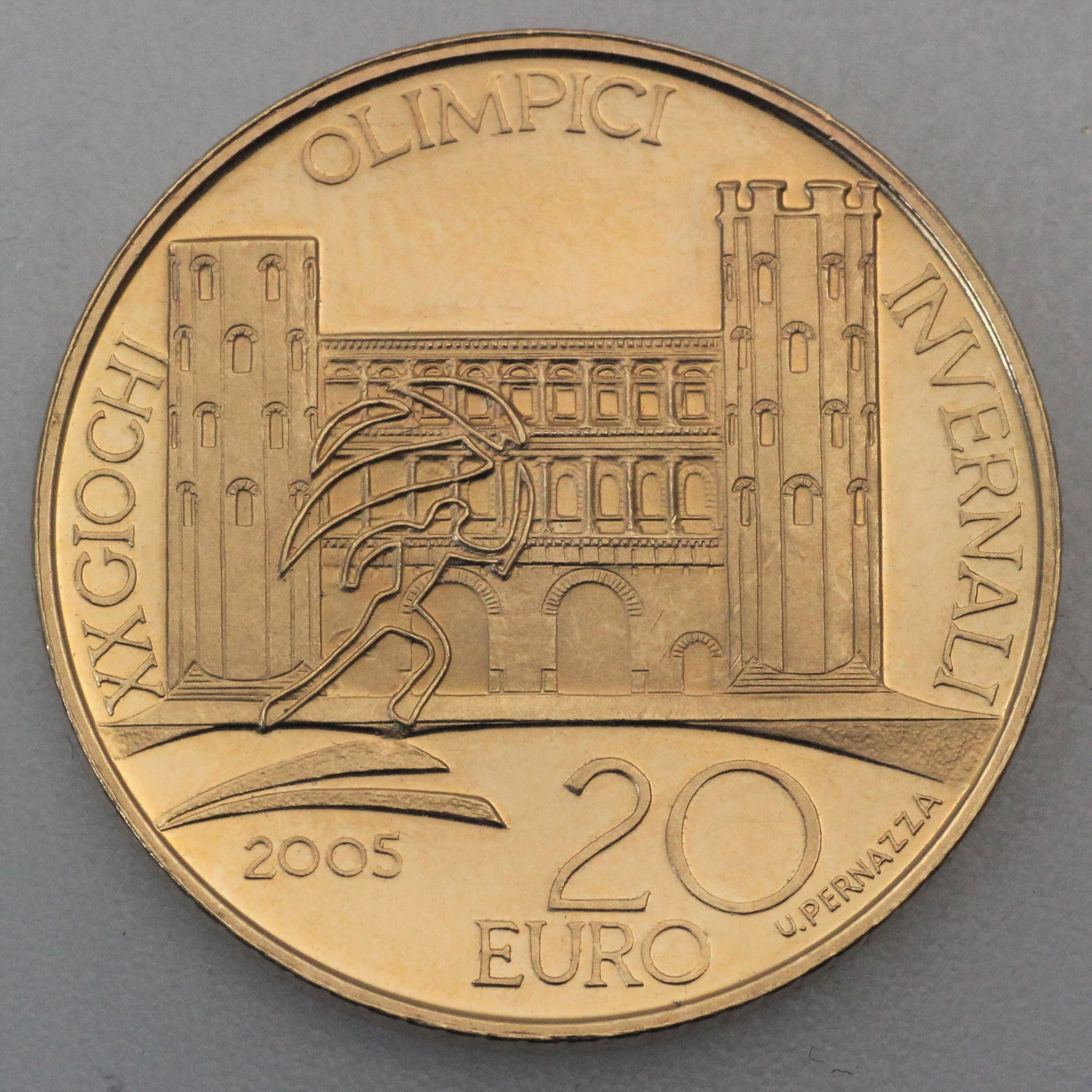 Goldmünze 20 Euro "Porte Palentine" 2005 (Italien) - Hauptansicht
