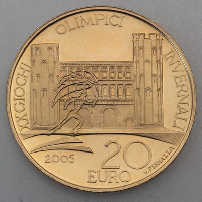 Goldmünze 20 Euro "Porte Palentine" 2005 (Italien) - Hauptansicht
