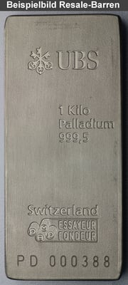 Palladiumbarren 1000g "Resale" - Miniaturansicht 4