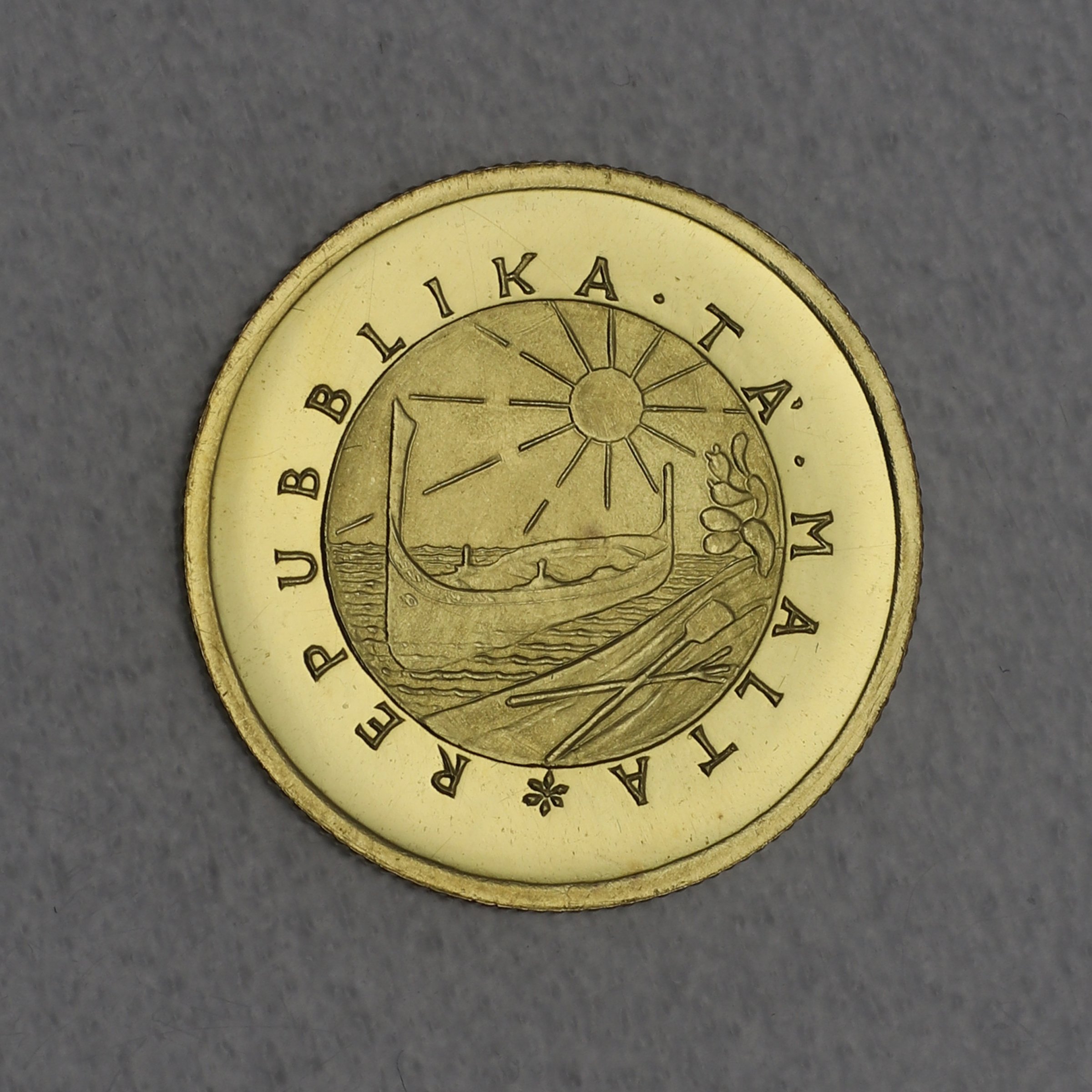 Goldmünze 10 Pounds 1976 (Malta) - Detailansicht 1