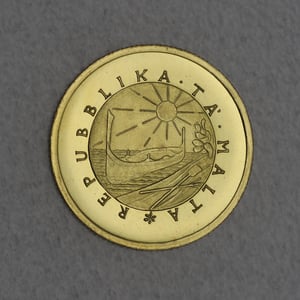Goldmünze 10 Pounds 1976 (Malta) - Miniaturansicht 2