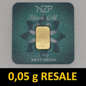 Goldbarren 0,05g "Resale" (div. Hersteller) - Hauptansicht