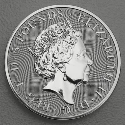 Silbermünze 2oz "Lion of England" 2022 Royal Tudor Beasts diff. (Großbritannien) - Miniaturansicht 2