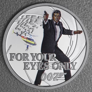 Silbermünzen 1oz +7 x 1/2oz "Roger Moore" 2024 (PP/kol./verg.) Set – 8-teilig James Bond (Tuvalu) - Miniaturansicht 7