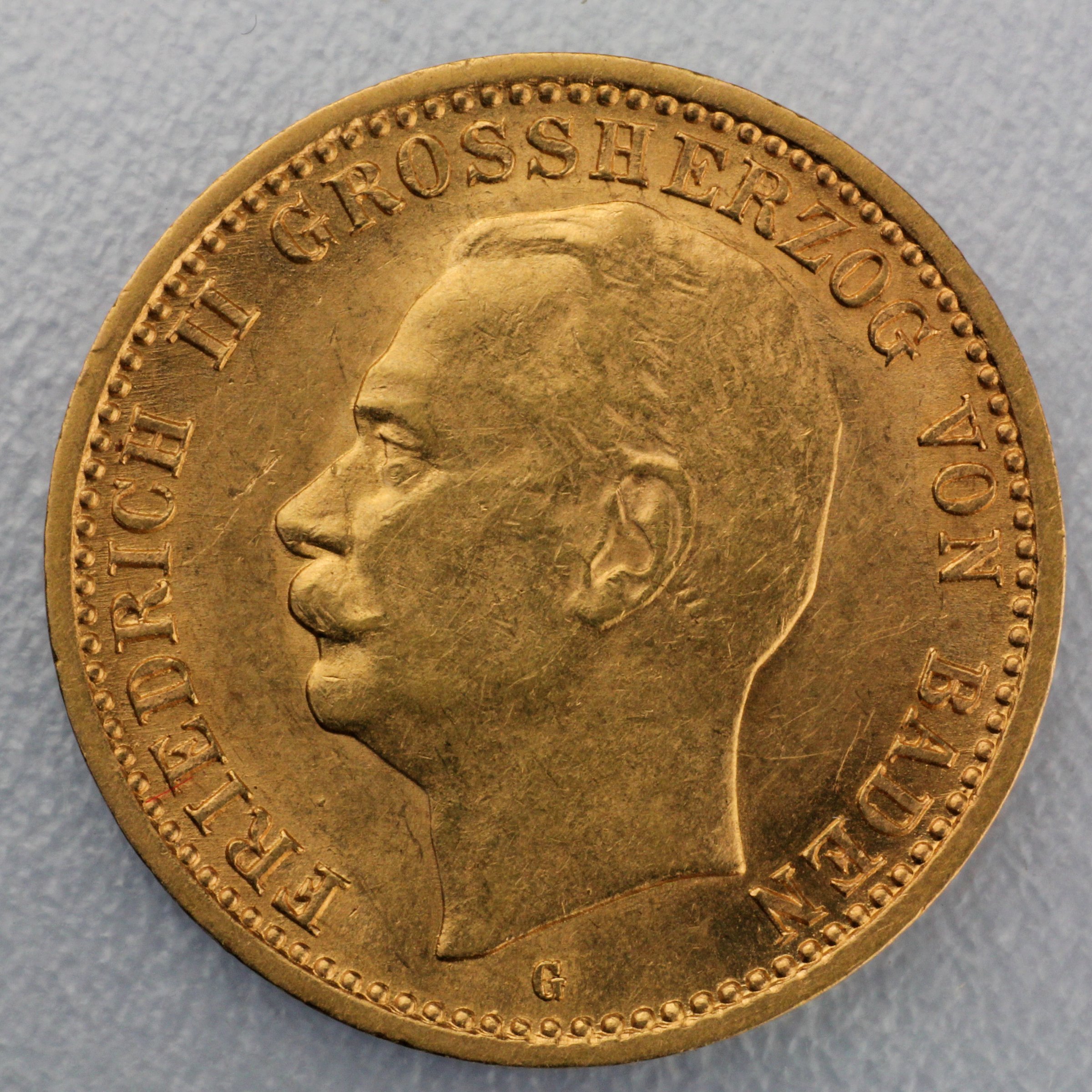 Goldmünze 10 Mark "Friedrich II." 1911-G J.191 (Baden) - Hauptansicht