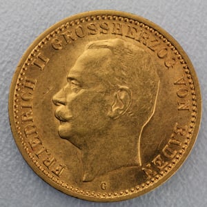 Goldmünze 10 Mark "Friedrich II." 1911-G J.191 (Baden) - Hauptansicht
