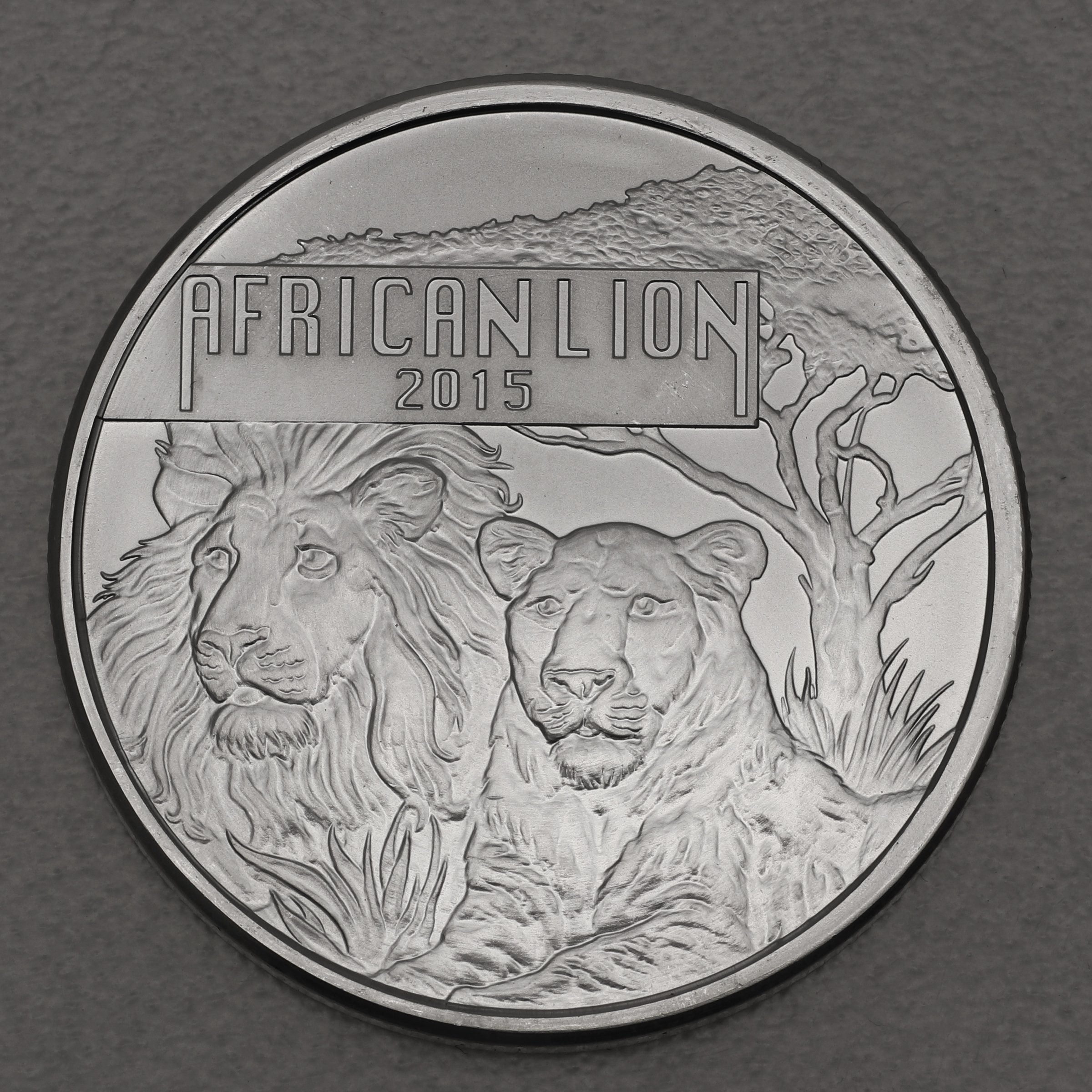 Silbermünze 1oz "Löwe" 2015 African Lion (Burundi) - Hauptansicht