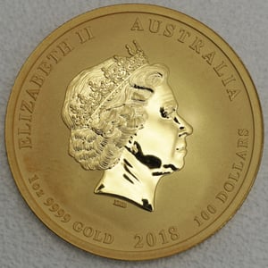 Goldmünze 1oz "Dragon+Phoenix" 2018 Chinese Myths & Legends (Australien) - Miniaturansicht 2