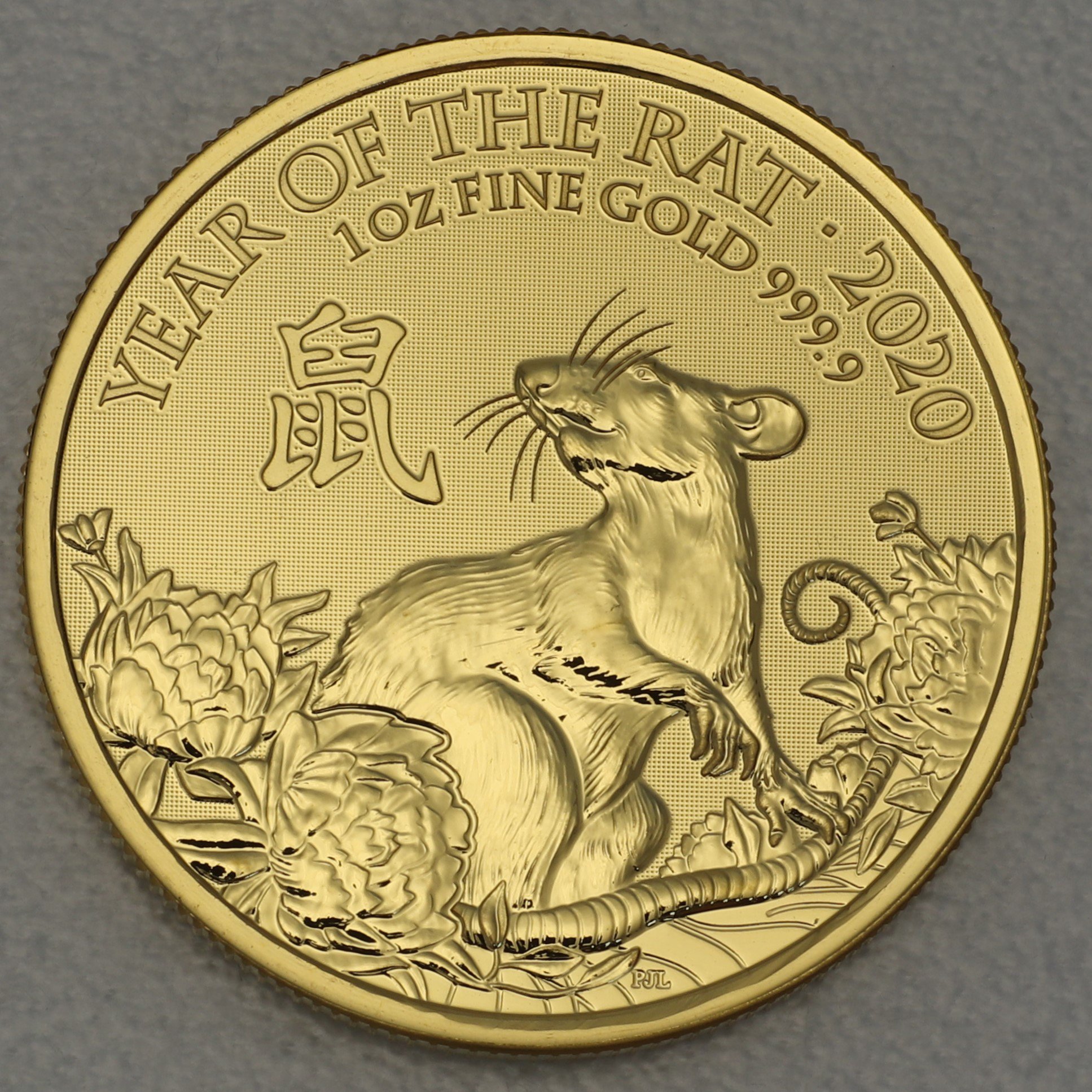 Goldmünze 1oz "Ratte" 2020 Lunar – Year of the Rat (Großbritannien) - Hauptansicht
