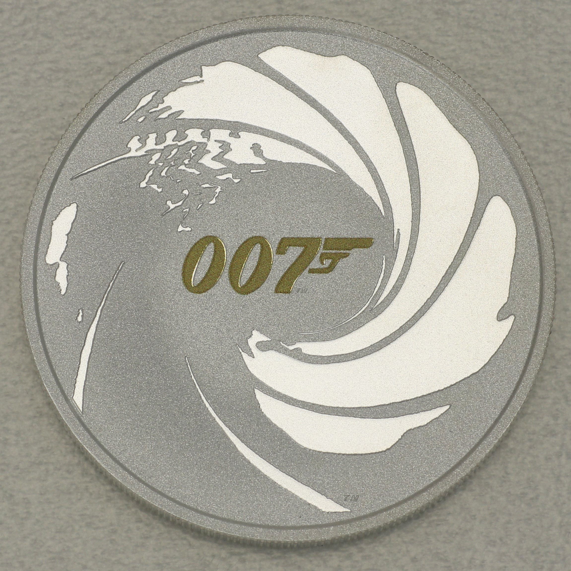 Silbermünze 1oz "James Bond 007" 2021 (koloriert) James Bond (Tuvalu) - Hauptansicht