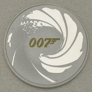Silbermünze 1oz "James Bond 007" 2021 (koloriert) James Bond (Tuvalu) - Hauptansicht