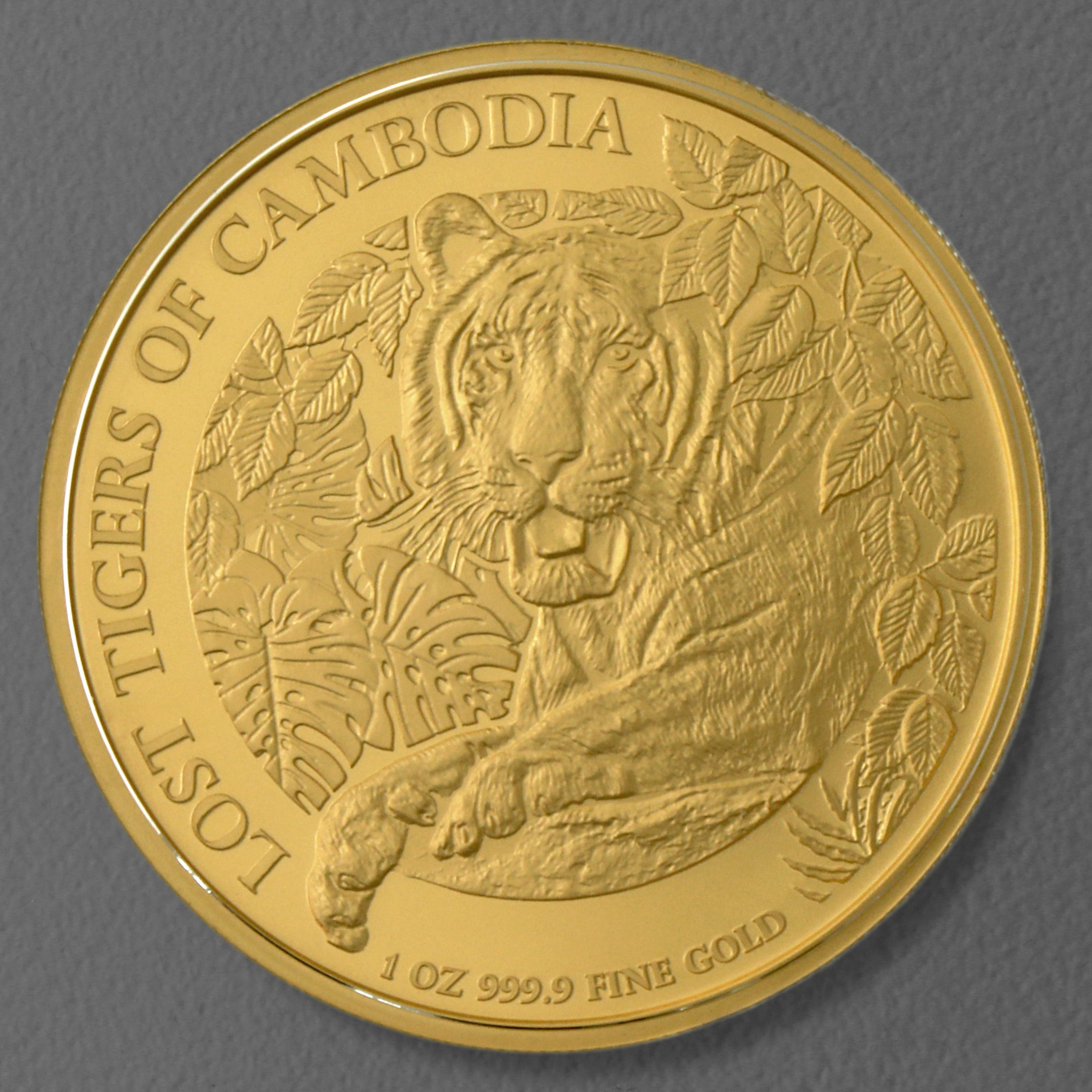 Goldmünze 1oz "Lost Tigers of Cambodia" 2023 (Kambodscha) - Hauptansicht