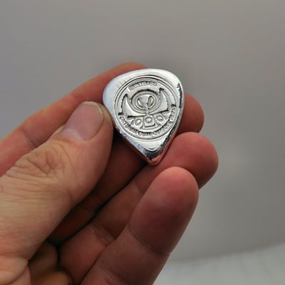 Silber 3-D Barren "Plektrum" 1oz, gegossen - Miniaturansicht 4