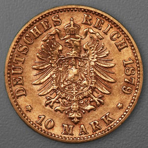 Goldmünze 10 Mark "Wilhelm I." 1879-C J.245 (Preußen) - Miniaturansicht 2