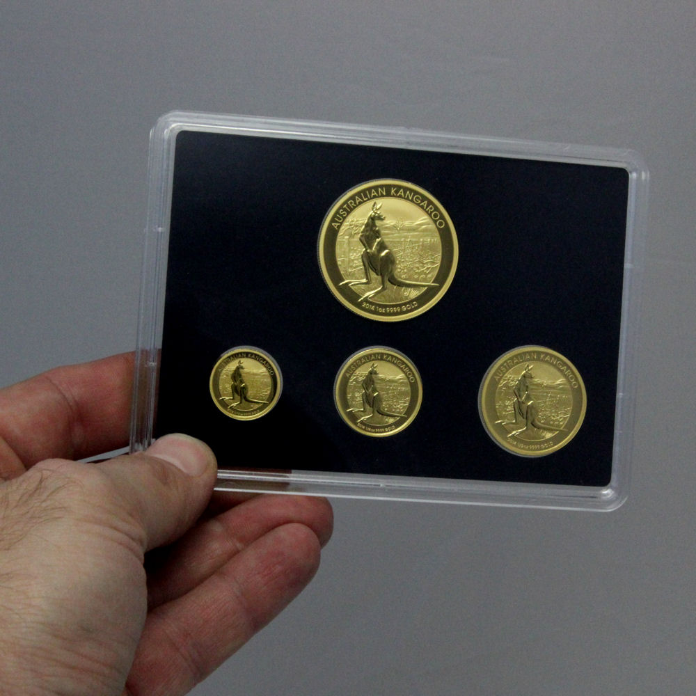Goldmünzen 1oz + 1/2oz + 1/4oz + 1/10oz "Känguru" Set – 4-teilig (Australien) - Detailansicht 2