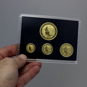 Goldmünzen 1oz + 1/2oz + 1/4oz + 1/10oz "Känguru" Set – 4-teilig (Australien) - Miniaturansicht 3