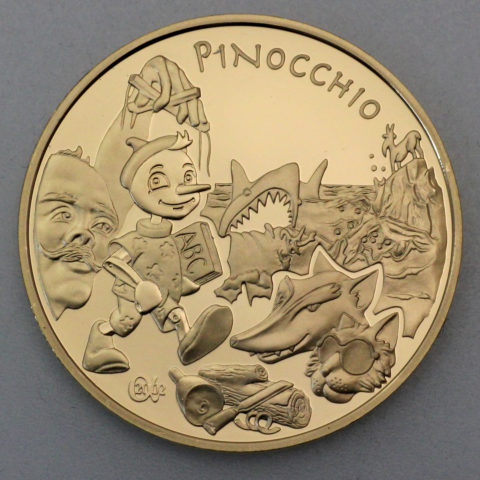 Goldmünze 20 Euro "Pinocchio" 2002 (Frankreich) - Hauptansicht