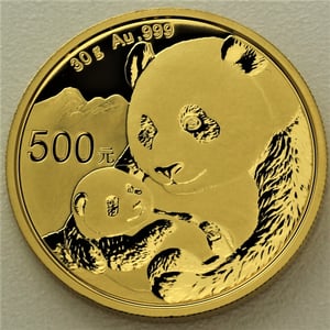 Goldmünze 30g "Panda" 2019 (China) - Hauptansicht