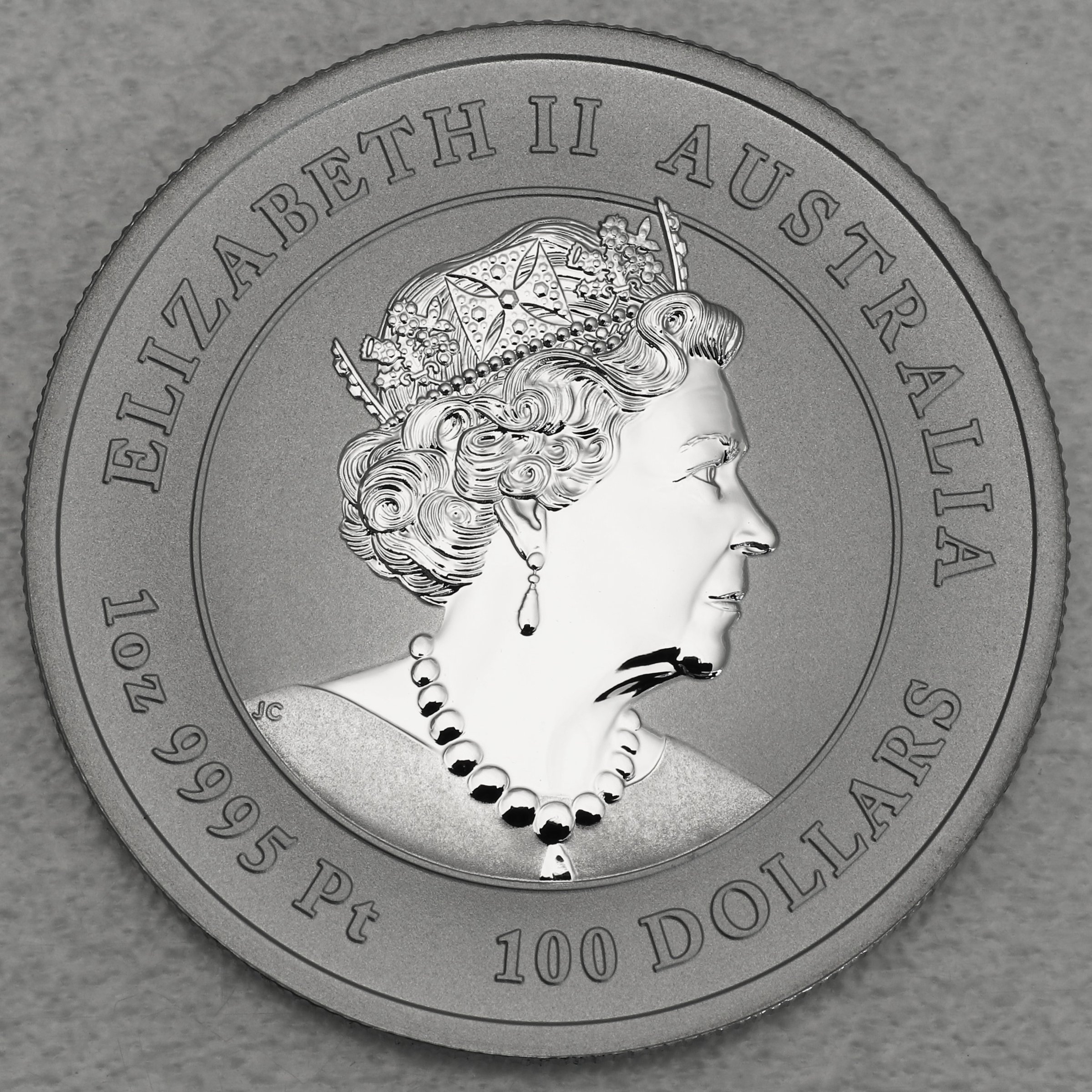 Platinmünze 1oz "Ochse" 2021 diff. Lunar III – Year of the Ox (Australien) - Detailansicht 1