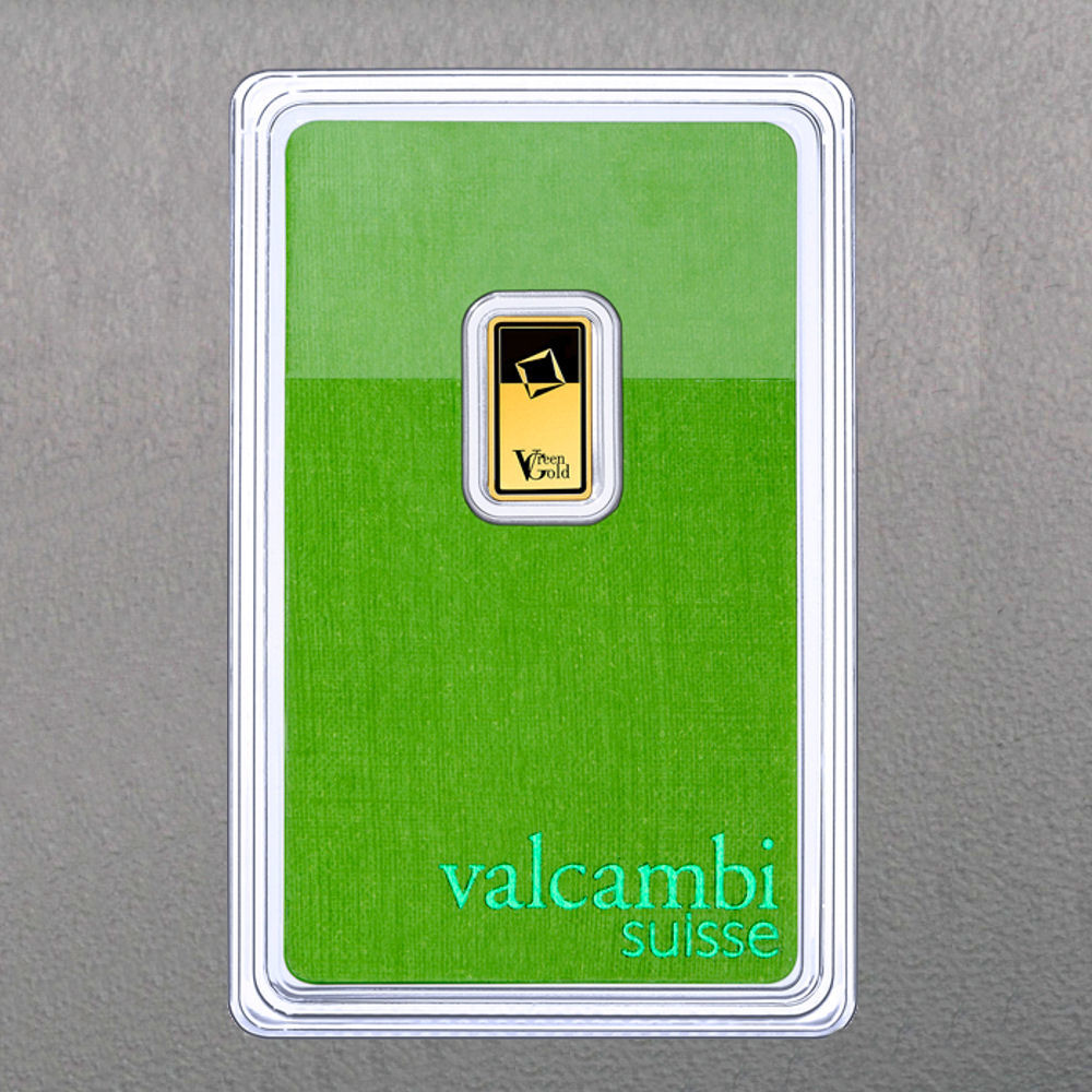 Goldbarren 1g "Green Gold" VALCAMBI (999,9 Au) - Detailansicht 1