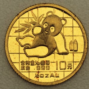 Goldmünze 1/10oz "Panda" 1989 (China) - Hauptansicht