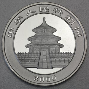 Silbermünze 1oz "Panda" 2000 (China) - Miniaturansicht 2