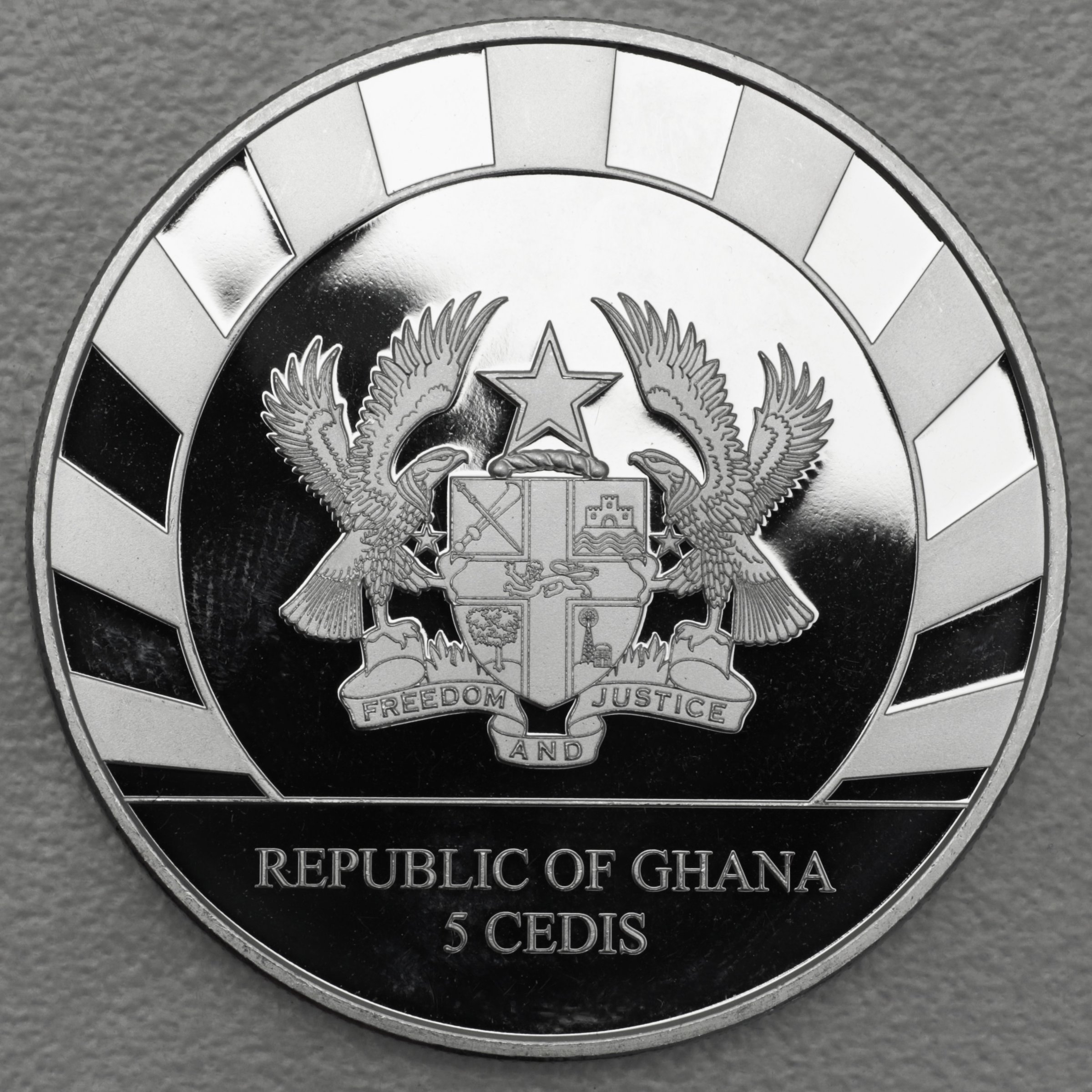 Silbermünze 1oz "Wollmammut" 2019 Giants of Ice Age (Ghana) - Detailansicht 1