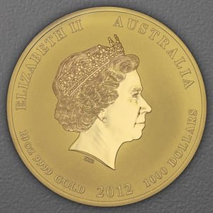 Goldmünze 10oz "Drache" 2012 Lunar II – Year of the Dragon (Australien) - Miniaturansicht 2