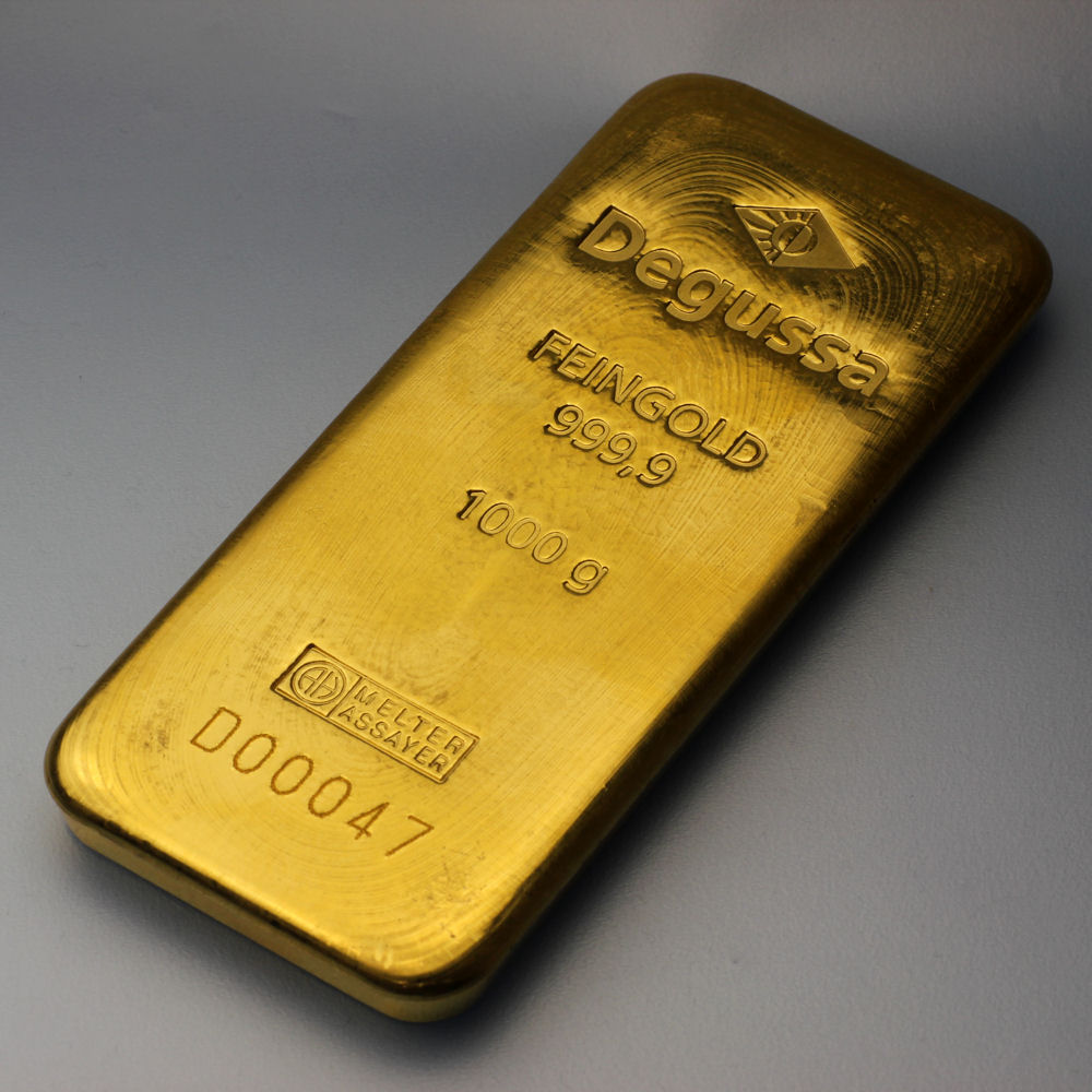 Goldbarren 1000g DEGUSSA Resale - Hauptansicht
