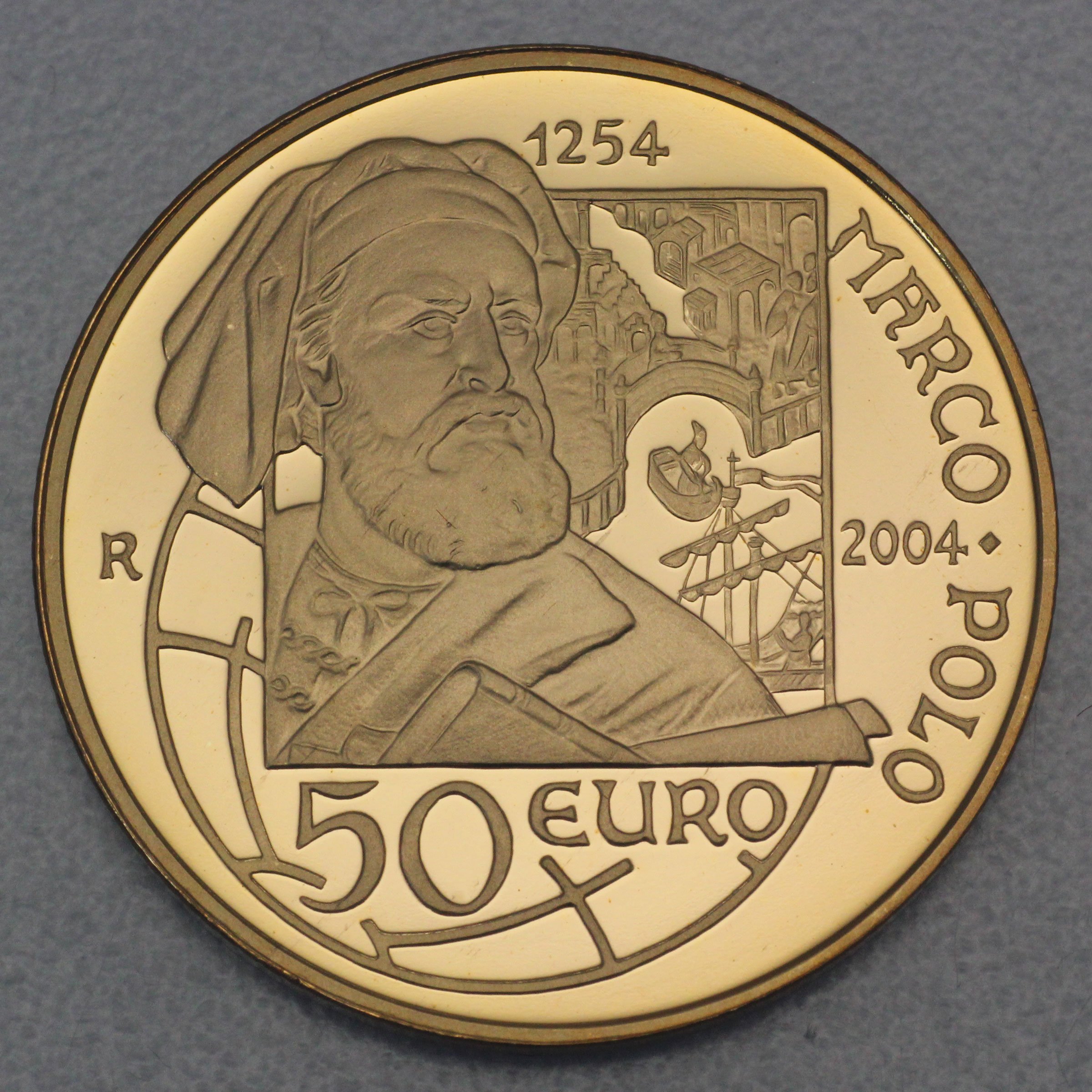 Goldmünze 50 Euro "Marco Polo" 2004 (PP) 750. Geburtstag Marco Polo (San Marino) - Hauptansicht