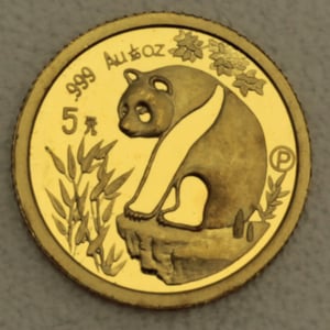 Goldmünze 1/20oz "Panda" 1993 (China) - Hauptansicht