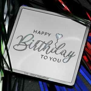 Silberbarren 1oz "Happy Birthday" Gravurbarren quadratisch - Miniaturansicht 6