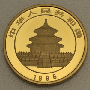 Goldmünze 1/2oz "Panda" 1996 (China) - Miniaturansicht 2
