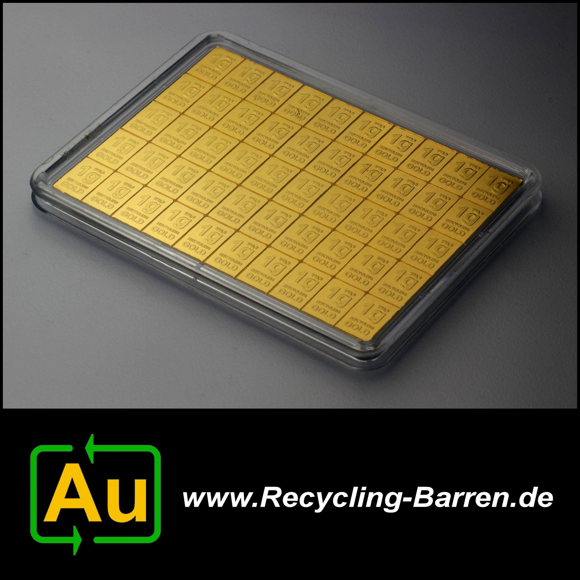 Recycling-Goldtafel ESG (50x1g Gold) "CombiBar" - Detailansicht 2