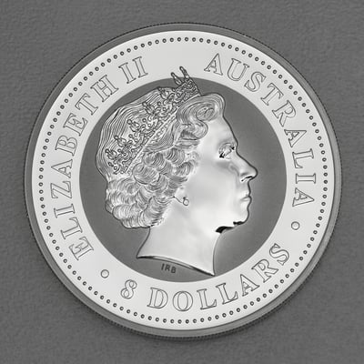 Silbermünze 5oz "Hund" 2006 Lunar I – Year of the Dog (Australien) - Miniaturansicht 2