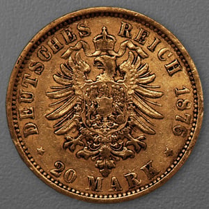Goldmünze 20 Mark "Stadtwappen Hamburg" 1876-J J.210 (Hamburg) - Miniaturansicht 2
