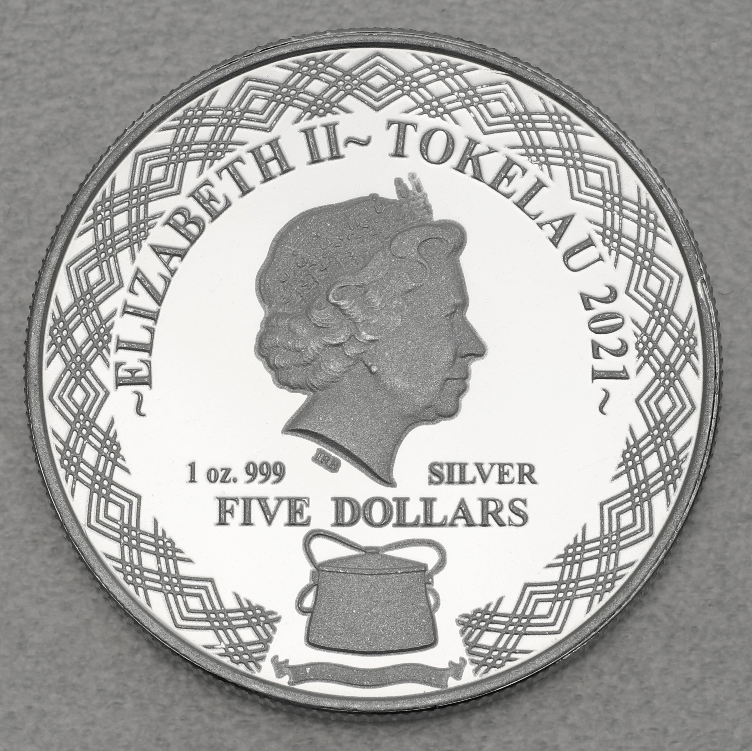 Silbermünze 1oz "Tautu – Porcupine Fish" 2021 Territory of Tokelau (Tokelau) - Detailansicht 1