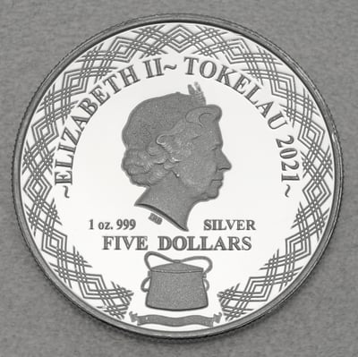 Silbermünze 1oz "Tautu – Porcupine Fish" 2021 Territory of Tokelau (Tokelau) - Miniaturansicht 2