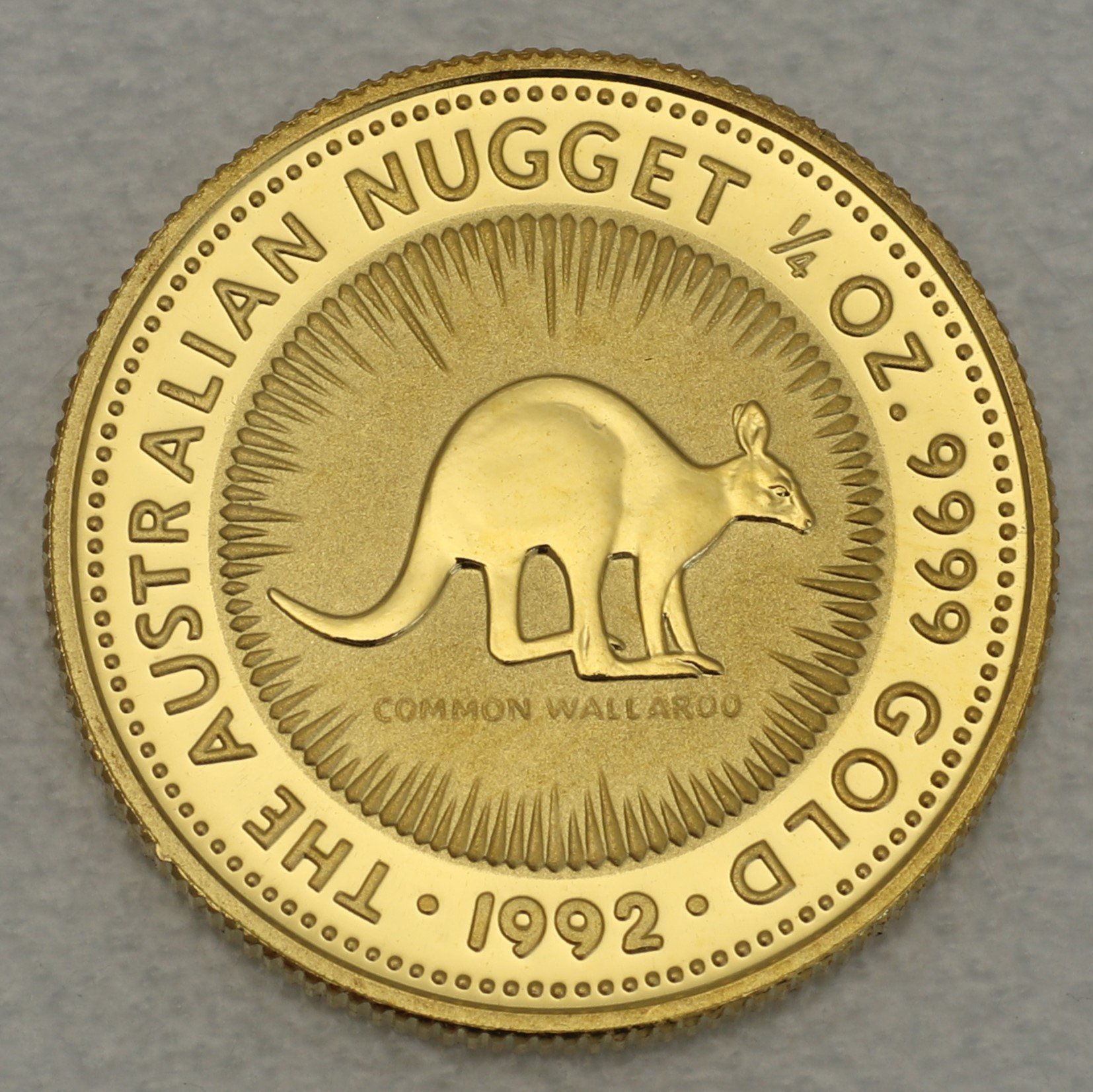 Goldmünze 1/4oz "Känguru" 1992 Australian Nugget (Australien) - Hauptansicht