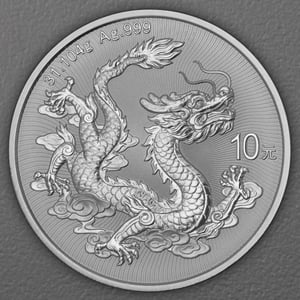 Silbermünze 1oz "China Drache" 2026 (China) - Hauptansicht