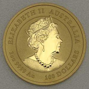 Goldmünze 1oz "Tiger" 2022 Lunar III – Year of the Tiger (Australien) - Miniaturansicht 2