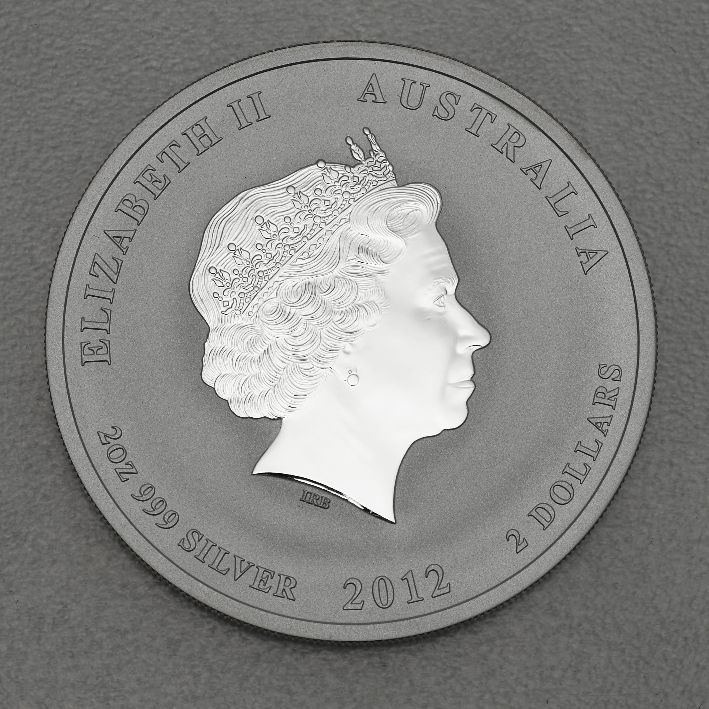 Silbermünze 2oz "Drache" 2012 Lunar II – Year of the Dragon (Australien) - Detailansicht 1