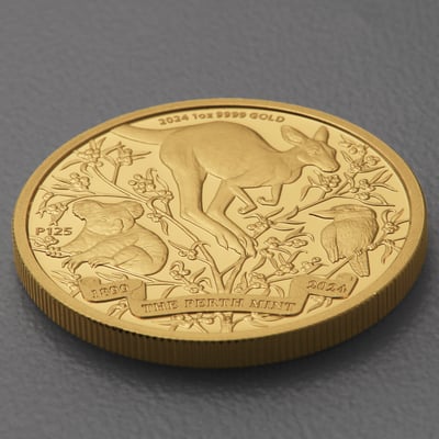 Goldmünze 1oz "125th Anniversary" 2024 (PP) The Perth Mint (Australien) - Miniaturansicht 3