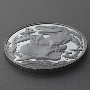 Silbermünze 1oz "Shark vs. Crocodile 2022" Apex Predators 19% (Niue) - Miniaturansicht 3