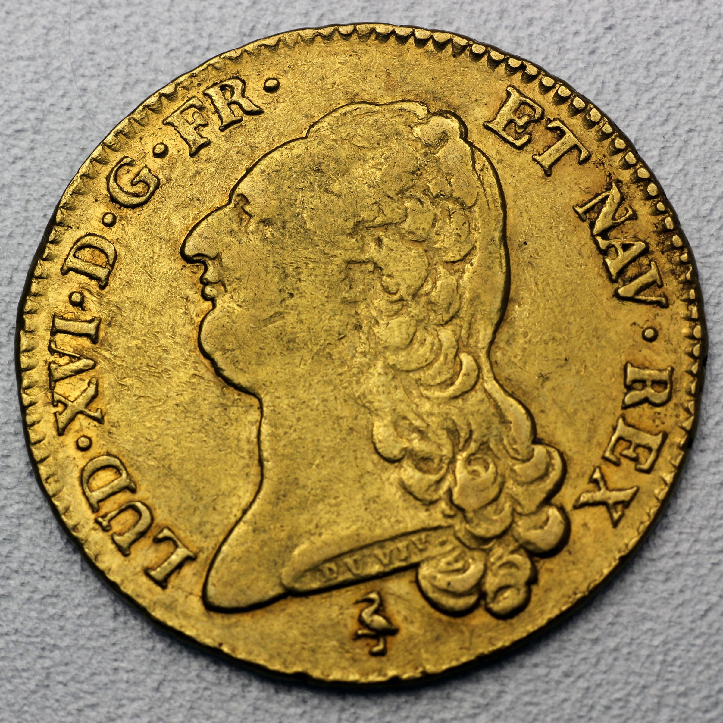 Goldmünze "2 Louis D Or/Ludwig XVI." 1785 bis 1792 (Frankreich) - Hauptansicht