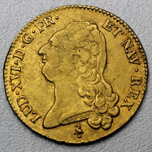 Goldmünze "2 Louis D Or/Ludwig XVI." 1785 bis 1792 (Frankreich) - Hauptansicht